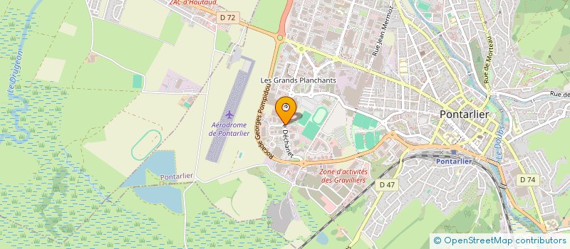 localisation de l'entreprise SYNDICAT DES EAUX DE JOUX à PONTARLIER