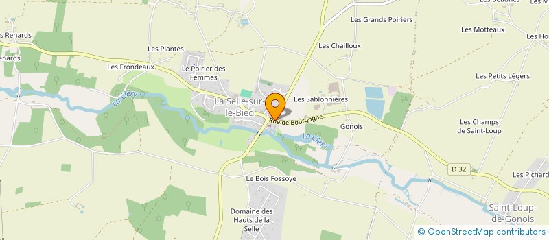 localisation de l'entreprise SYNDICAT DES EAUX DE LA CLERY ET DU BETZ à LA SELLE-SUR-LE-BIED