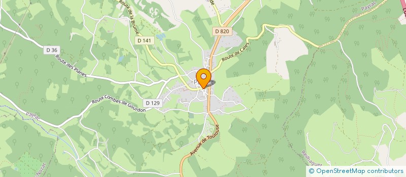 localisation de l'entreprise SYNDICAT DES EAUX DE LA REGION DE PAYRAC à PAYRAC