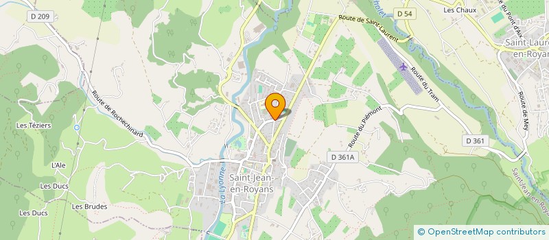localisation de l'entreprise SYNDICAT DES EAUX DE LA RIVE GAUCHE DE LA LYONNE à SAINT-JEAN-EN-ROYANS