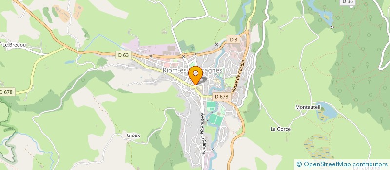 localisation de l'entreprise SYNDICAT DES EAUX DE LA SUMENE à RIOM-ES-MONTAGNES