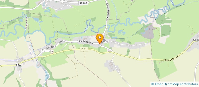 localisation de l'entreprise SYNDICAT DES EAUX DE LA VALLEE DE L'OISE à WIEGE-FATY