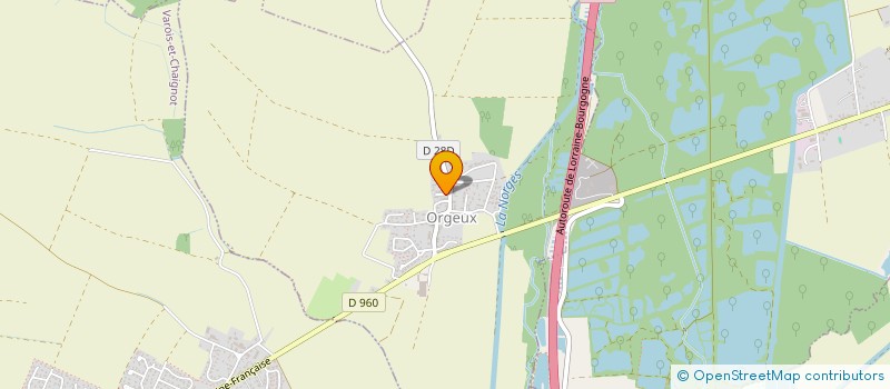 localisation de l'entreprise SYNDICAT DES EAUX DE VAROIS ET CHAIGNOT ET ORGEUX  ORGEUX