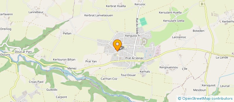 localisation de l'entreprise SYNDICAT DES EAUX DU BAS-LEON à KERNILIS