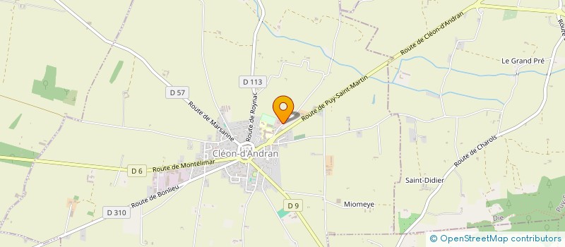 localisation de l'entreprise SYNDICAT DES EAUX DU BAS ROUBION ET DE CITELLE à CLEON-D'ANDRAN