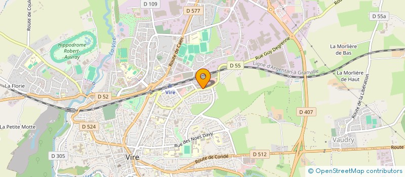 localisation de l'entreprise SYNDICAT DES EAUX DU BOCAGE VIROIS  VIRE NORMANDIE