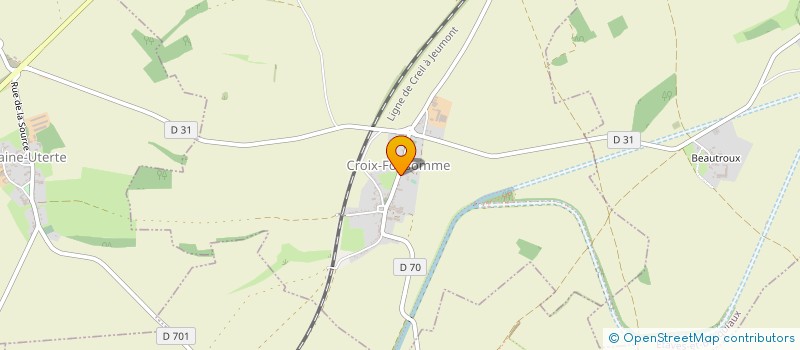 localisation de l'entreprise SYNDICAT DES EAUX DU VAL DE CROIX à CROIX-FONSOMME