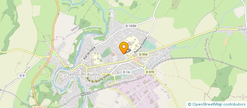 localisation de l'entreprise SYNDICAT DES EAUX ET DE SERVICES AUXOIS-MORVAN (SESAM) à SEMUR-EN-AUXOIS