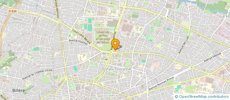 localisation de l'entreprise SYNDICAT DES ELEVEURS BLONDS DES PYRENEES-ATLANTIQUES à PAU