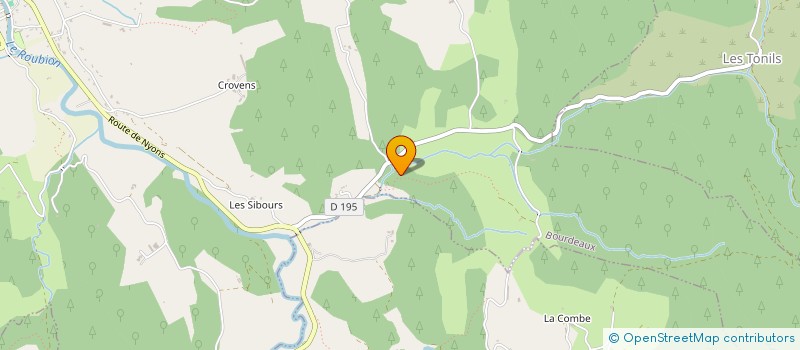 localisation de l'entreprise SYNDICAT DES ELEVEURS DU GRAND DELMAS  LES TONILS