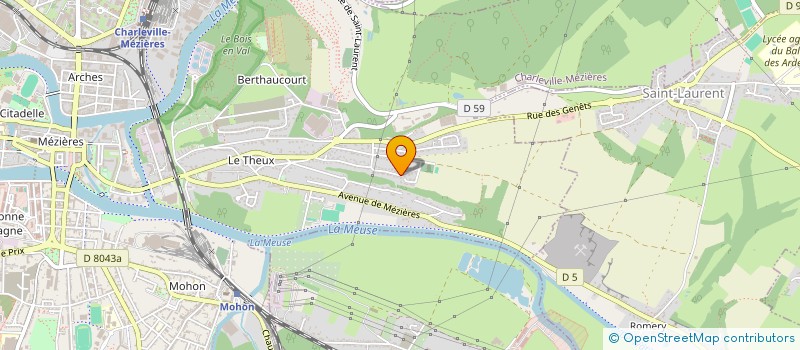 localisation de l'entreprise SYNDICAT DES ELEVEURS LIMOUSINS DES ARDENNES à CHARLEVILLE-MEZIERES
