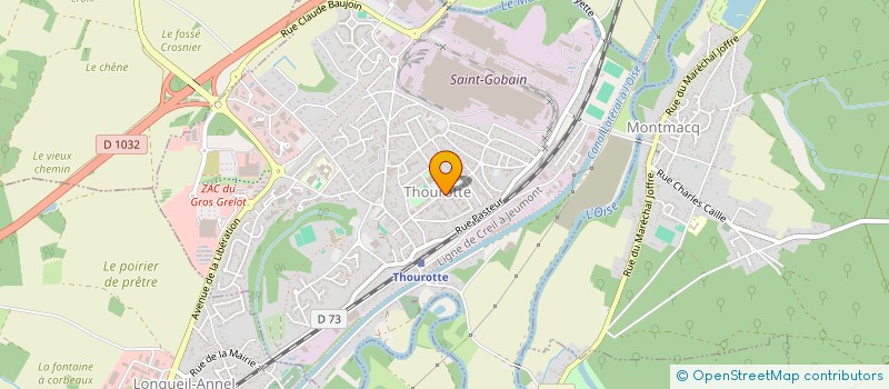 localisation de l'entreprise SYNDICAT DES ENERGIES DES ZONES EST DE L'OISE à THOUROTTE