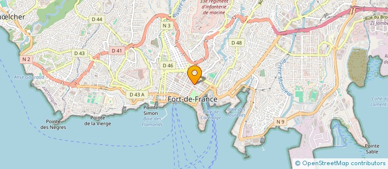 localisation de l'entreprise SYNDICAT DES ENSEIGNANTS  FORT DE FRANCE