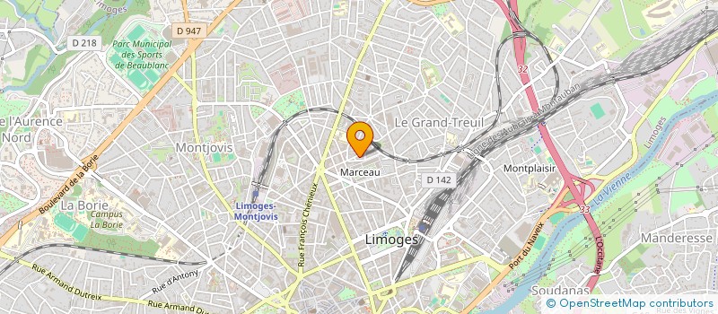 localisation de l'entreprise SYNDICAT DES ENSEIGNANTS HAUTE-VIENNE à LIMOGES