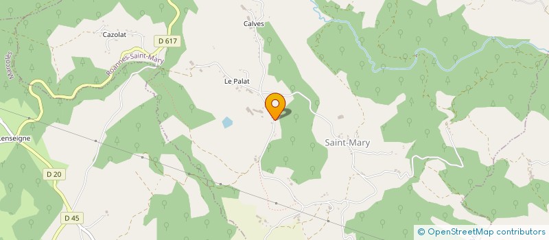 localisation de l'entreprise SYNDICAT DES ENTREPRENEURS DES TERRITOIRES DU CANTAL à ROANNES-SAINT-MARY