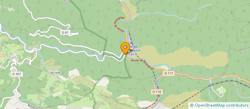 localisation de l'entreprise SYNDICAT DES ENTREPRISES EAU VIVE DE L AUDE  CAILLA