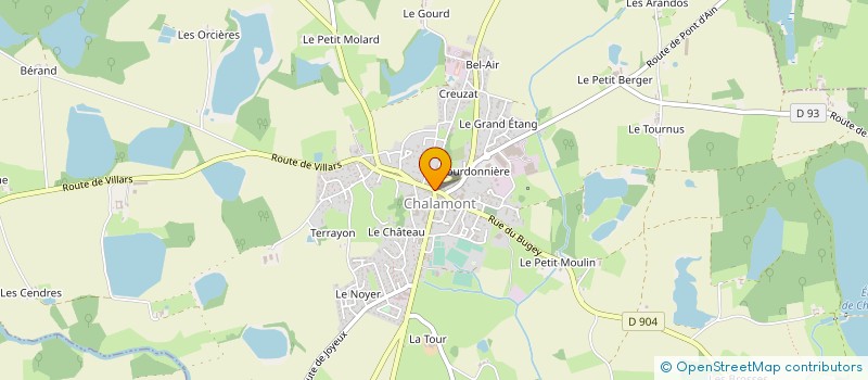 localisation de l'entreprise SYNDICAT DES ETANGS DE LA DOMBES à CHALAMONT