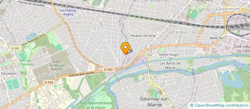 localisation de l'entreprise SYNDICAT DES GARDIENS D'IMMEUBLE  GAGNY