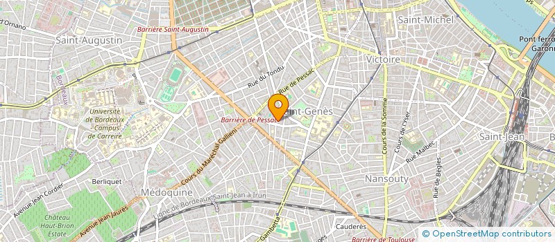 localisation de l'entreprise SYNDICAT DES GRAPHISTES D'AQUITAINE à BORDEAUX
