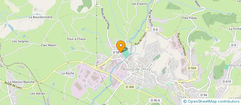 localisation de l'entreprise SYNDICAT DES HEBERGEURS D'EVENEMENTS  THIZY-LES-BOURGS