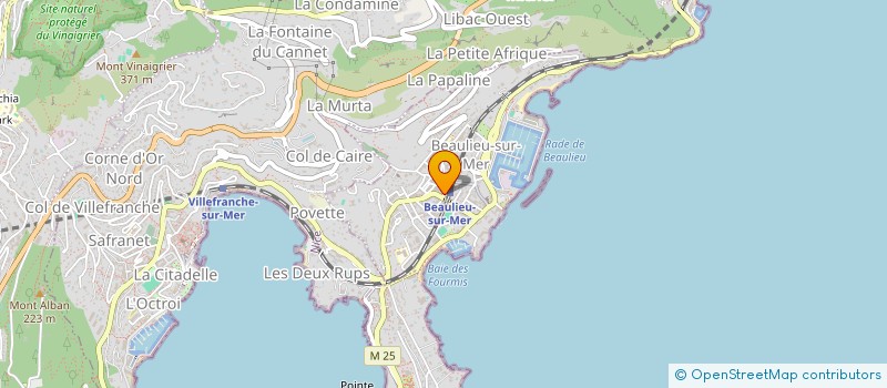 localisation de l'entreprise SYNDICAT DES HOTELIERS  BEAULIEU-SUR-MER