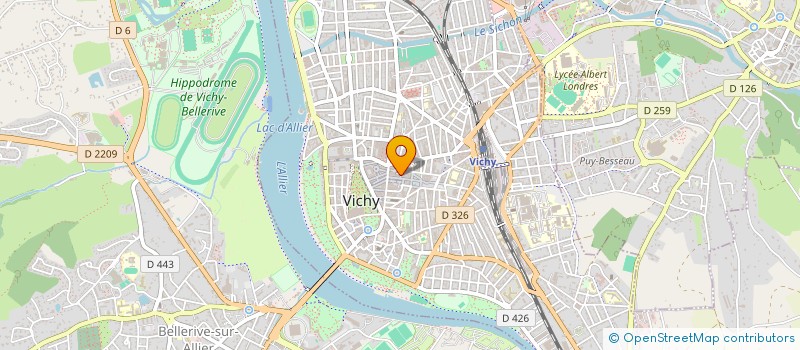 localisation de l'entreprise SYNDICAT DES HOTELIERS REST à VICHY