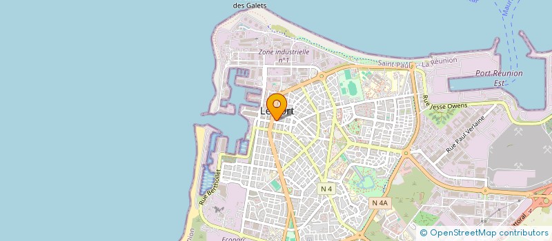 localisation de l'entreprise SYNDICAT DES INDUSTRIES ALIMENTAIRES DIVERSES DE LA REUNION  LE PORT