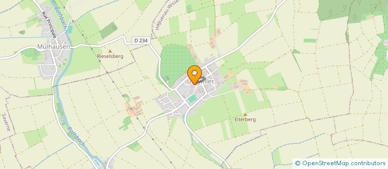 localisation de l'entreprise SYNDICAT DES IRRIGANTS DU VAL DE MODER  UHRWILLER