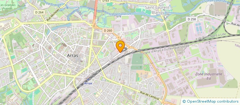 localisation de l'entreprise SYNDICAT DES JEUNES AGRICULTEURS DU CALAISIS  SAINT-LAURENT-BLANGY