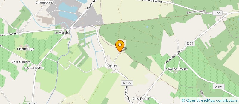 localisation de l'entreprise SYNDICAT DES MARAICHERS DE LA CHARENTE  NERCILLAC