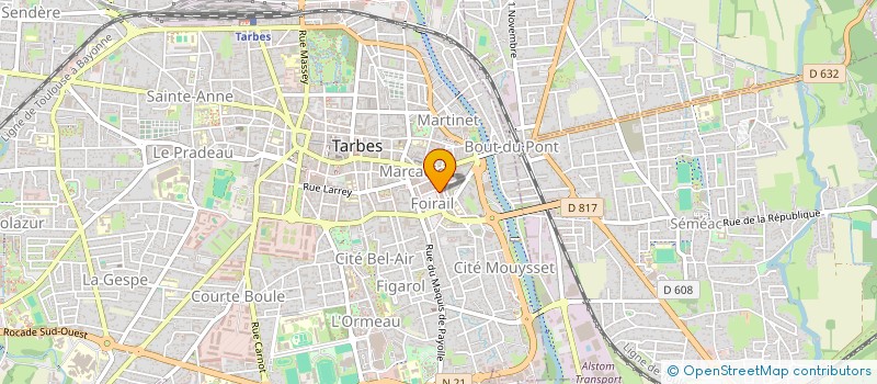 localisation de l'entreprise SYNDICAT DES MARAICHERS & HORTICULTEURS  TARBES