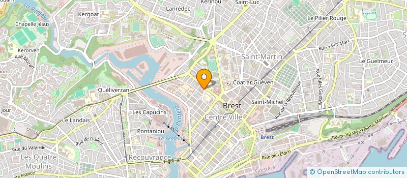 localisation de l'entreprise SYNDICAT DES MARINS C.G.T à BREST