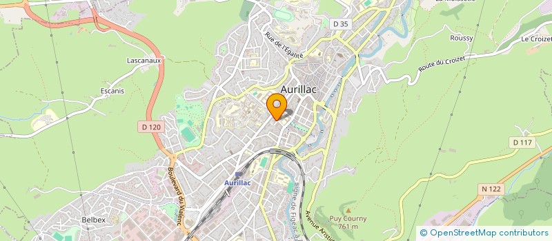 localisation de l'entreprise SYNDICAT DES MEDECINS DU CANTAL à AURILLAC