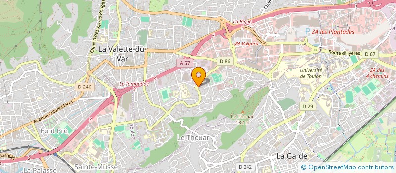 localisation de l'entreprise SYNDICAT DES METIERS D ART DU VAR  LA VALETTE-DU-VAR