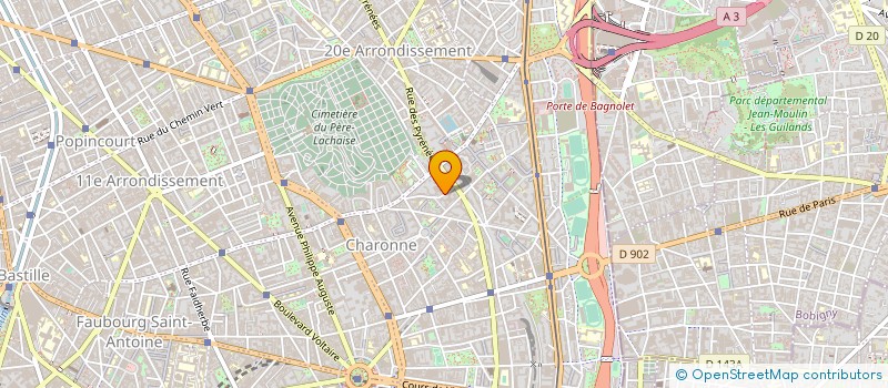 localisation de l'entreprise SYNDICAT DES METIERS DE L'HYPNOSE MEDICALE ET NON MEDICALE  PARIS