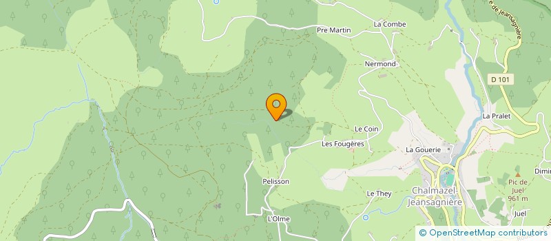 localisation de l'entreprise SYNDICAT DES MONITEURS DE SKI FRANCAIS ECOLE CHALMAZEL  CHALMAZEL-JEANSAGNIERE
