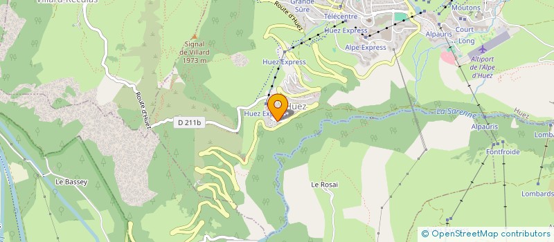 localisation de l'entreprise SYNDICAT DES MONITEURS DE VOL LIBRE DE L'OISANS  HUEZ