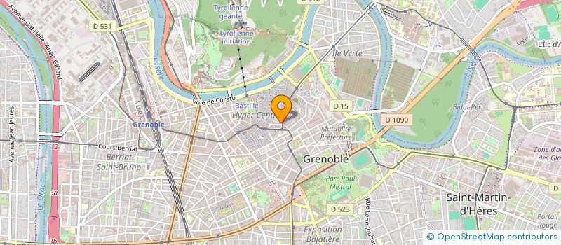 localisation de l'entreprise SYNDICAT DES ORTHOPHONISTES DE L'ISERE  GRENOBLE