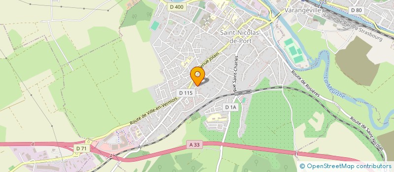 localisation de l'entreprise SYNDICAT DES ORTHOPHONISTES DE MEURTHE ET MOSELLE  SAINT-MAX