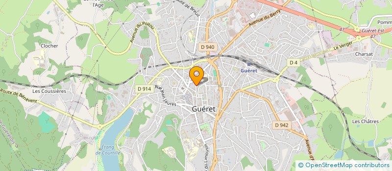 localisation de l'entreprise SYNDICAT DES PATRONS BOULANGER à GUERET