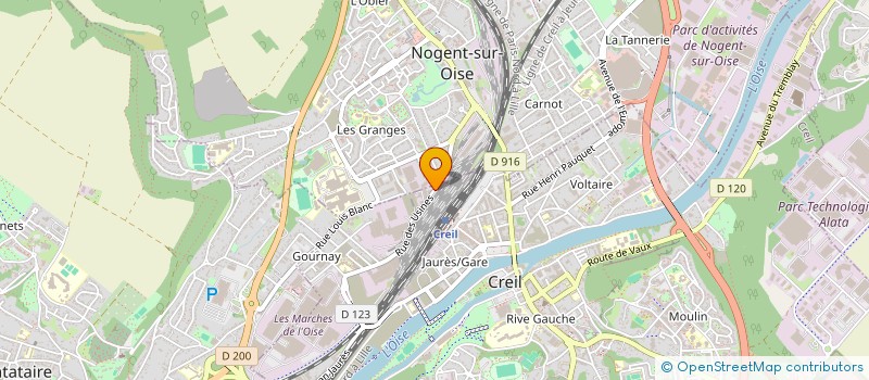 localisation de l'entreprise SYNDICAT DES PHARMACIENS  CREIL