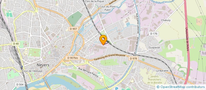 localisation de l'entreprise SYNDICAT DES PHARMACIENS DE LA NIEVRE  SAINT-PIERRE-LE-MOUTIER