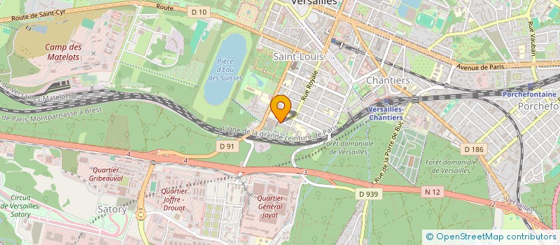 localisation de l'entreprise SYNDICAT DES PRETES CATHOLIQUES DIOCESE à VERSAILLES