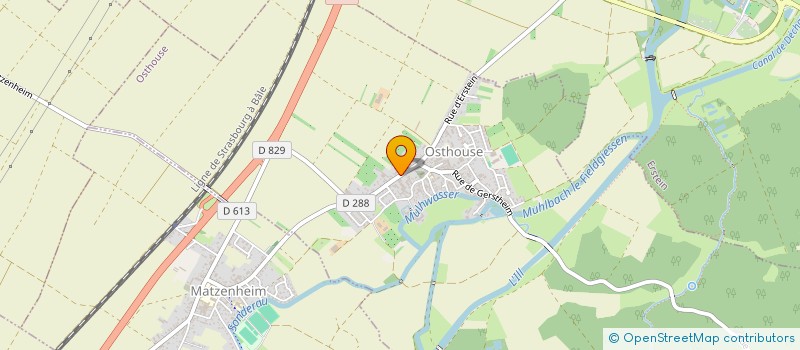 localisation de l'entreprise SYNDICAT DES PRODUCTEURS DE FRUITS D'OSTHOUSE-MATZENHEIM  OSTHOUSE