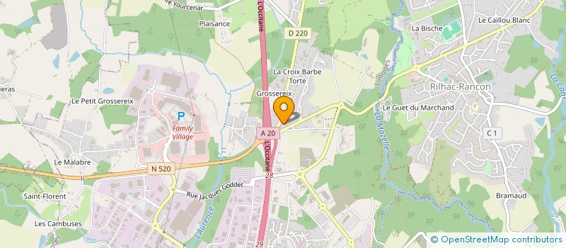 localisation de l'entreprise SYNDICAT DES PRODUCTEURS DE MARRONS- CHATAIGNES ET PETITS FRUITS DU LIMOUSIN à LIMOGES