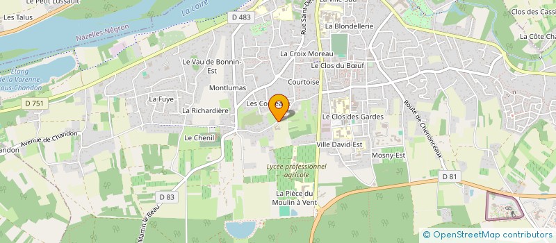 localisation de l'entreprise SYNDICAT DES PRODUCTEURS DE VINS  AMBOISE