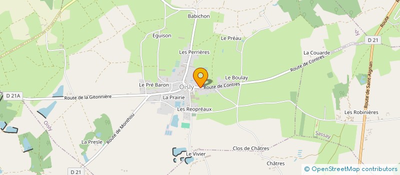 localisation de l'entreprise SYNDICAT DES PRODUCTEURS DE VINS D AOC TOURAINE OISLY  OISLY