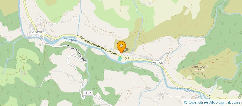 localisation de l'entreprise SYNDICAT DES PROPRIETAIRES ET CHASSEURS DE LA COMMUNE DE VERSOLS ET LAPEYRE  VERSOLS-ET-LAPEYRE