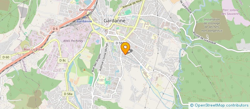 localisation de l'entreprise SYNDICAT DES PROPRIETAIRES FORESTIERS SYLVICULTEURS DES BOUCHES DU RHONE à GARDANNE