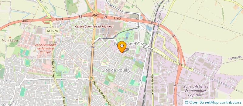 localisation de l'entreprise SYNDICAT DES ROUTES DE FRANCE BOURGOGNE FRANCHE-COMTE  DIJON